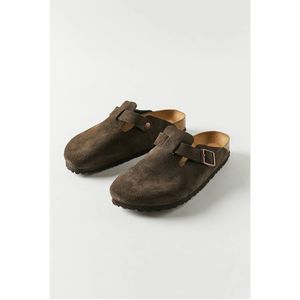 New Birkenstock Boston Mocha Soft Footbed Suede Size Eu 38